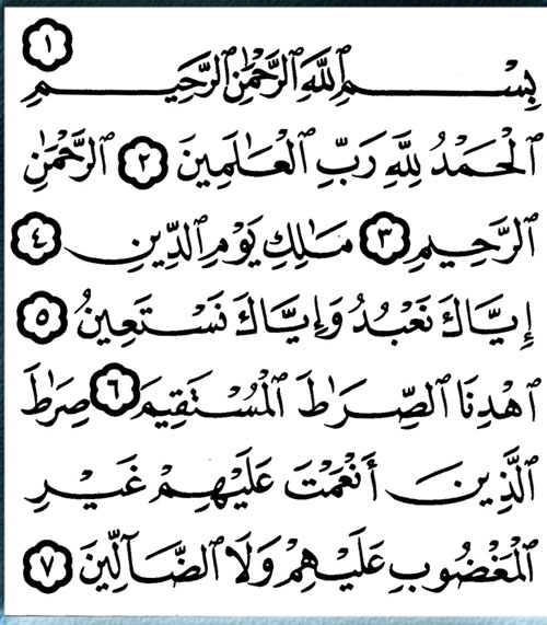Tulisan Al Quran Al Fatihah Cikimmcom